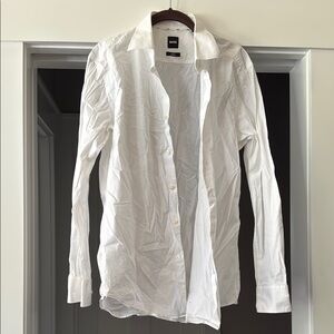 Boss Men's Crisp White Dress Shirt